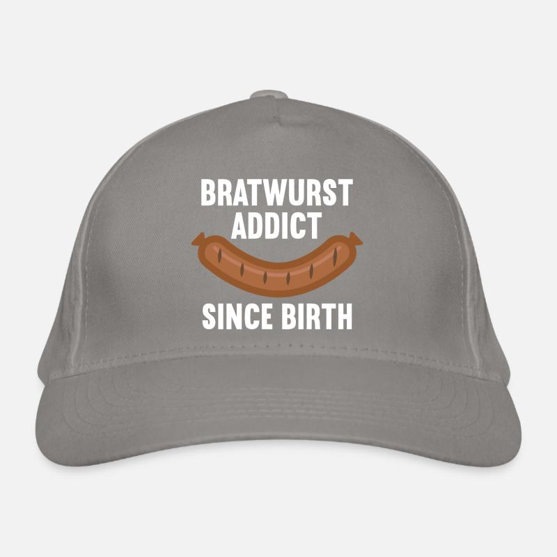 Bratwurst Addict Since Birth - Stadionwurst Organic Baseball Cap