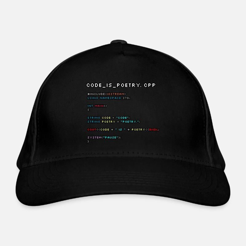 Le code, c’est de la poésie.CPP Casquette classique bio