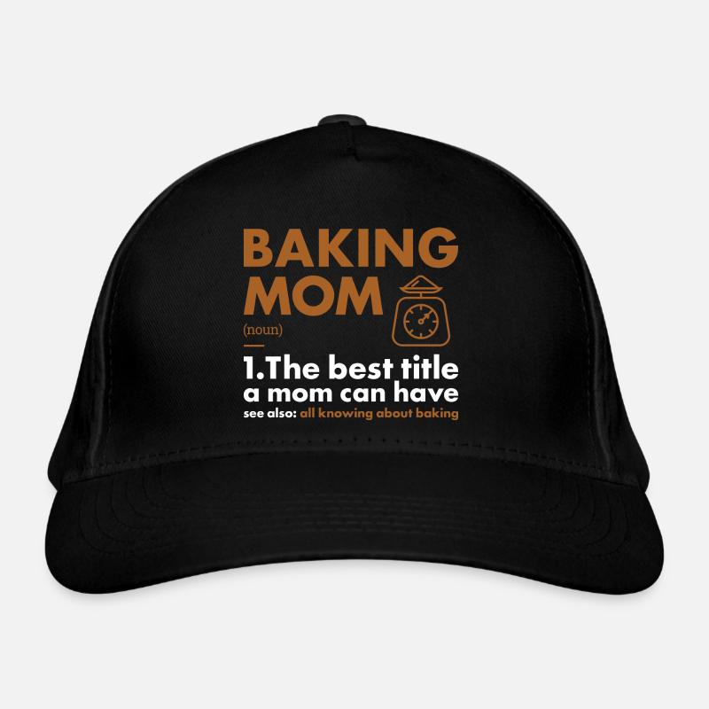 Baker Mom Definition Baking Bio-Baseballkappe