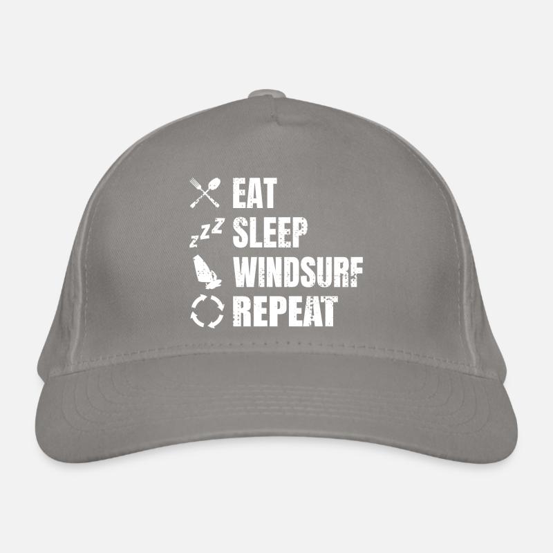 Eat Sleep Windsurf Repeat Organic Baseball Cap