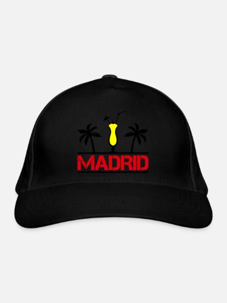 madrid - Bio-Baseballkappe - Schwarz - Vorne