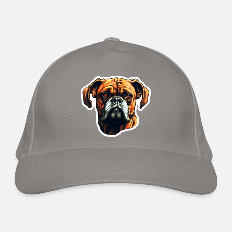 Boxer head Organic Baseball Cap
