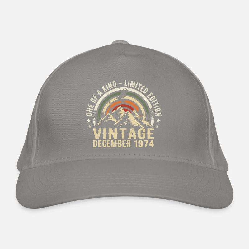 December 1974 - Excellent since December 1974 Organic Baseball Cap