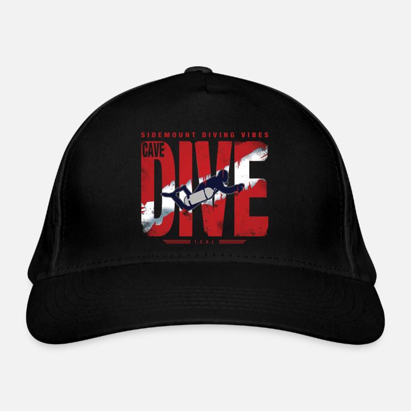Plongée Cave Diver Graphique Casquette classique bio