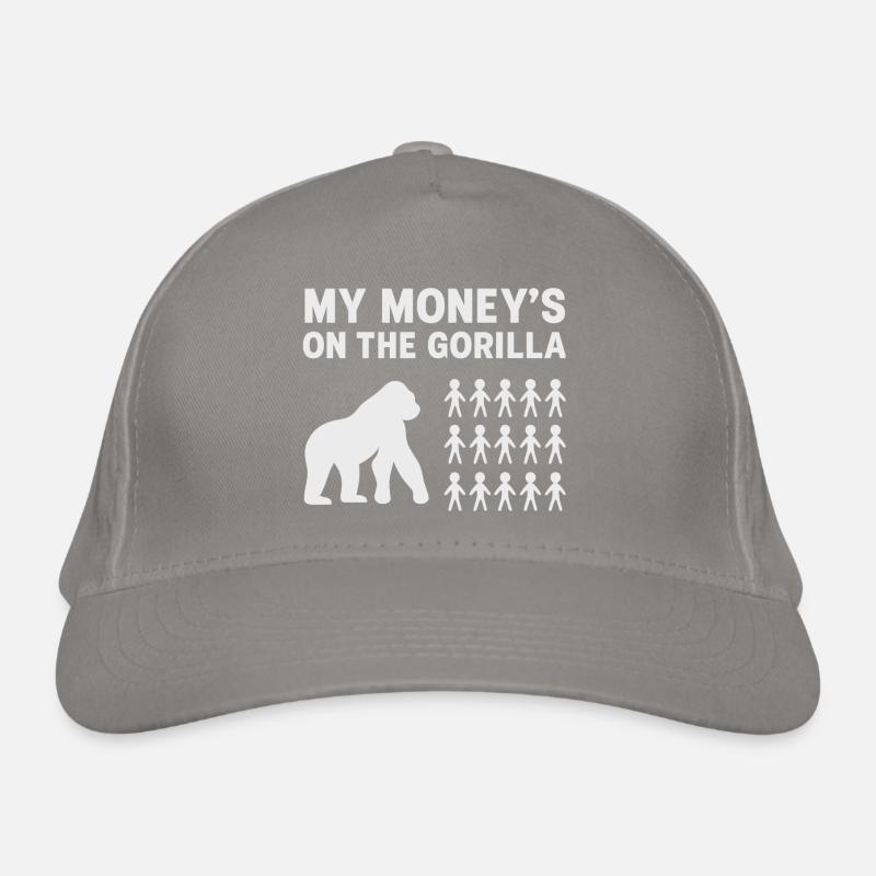 Mon argent est sur le gorille Casquette classique bio