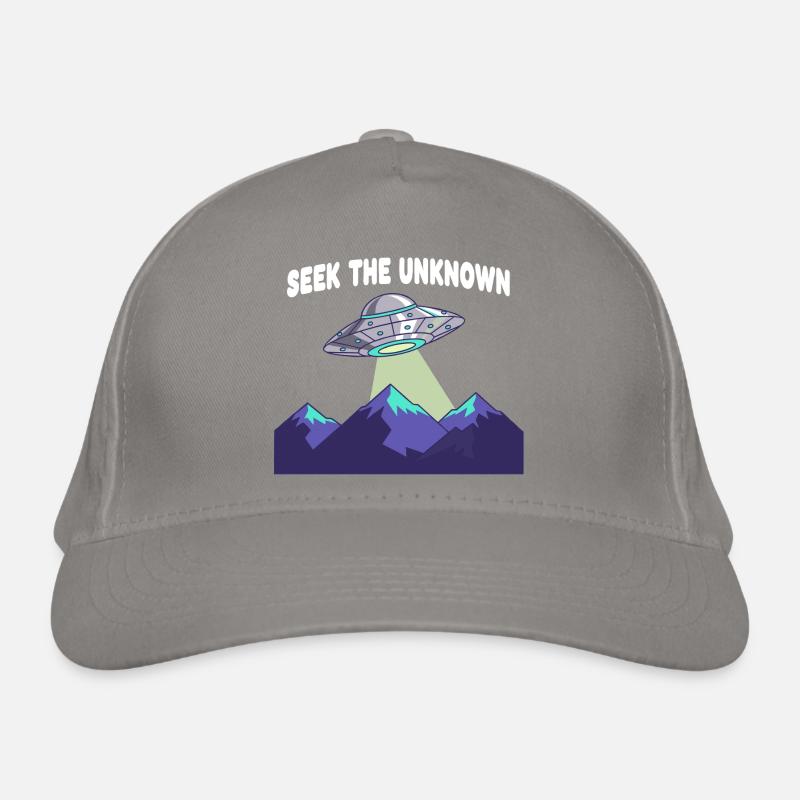 UFO over mountain ranges Organic Baseball Cap