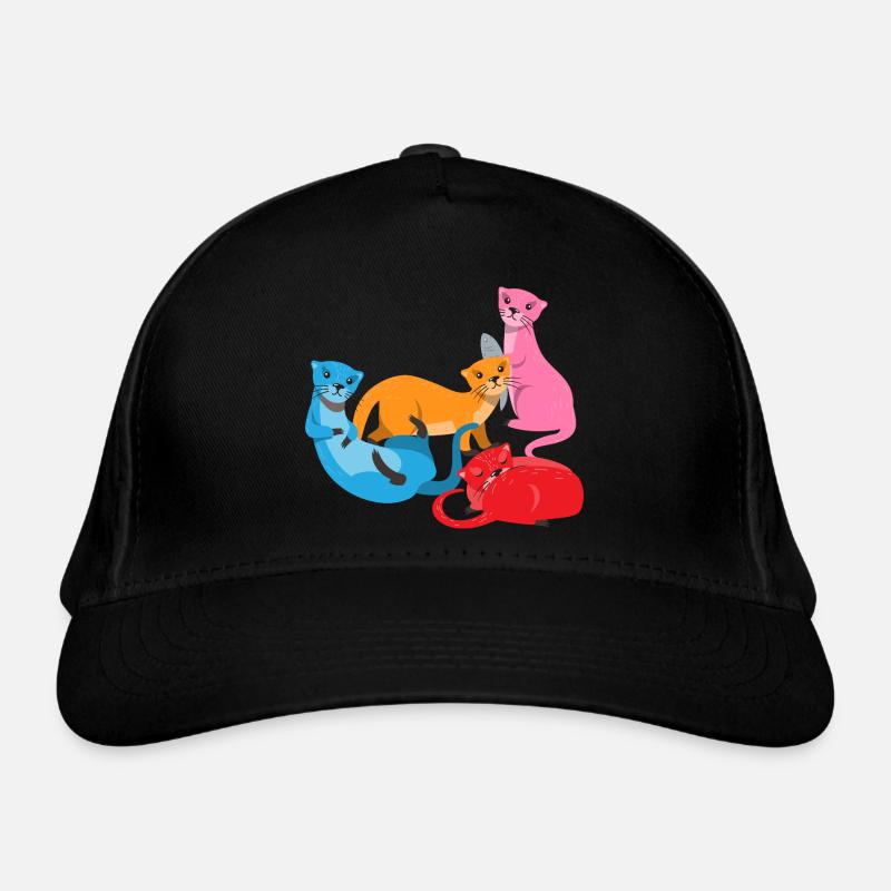 Sea Otter Cartoon Otter Organic Baseball Cap