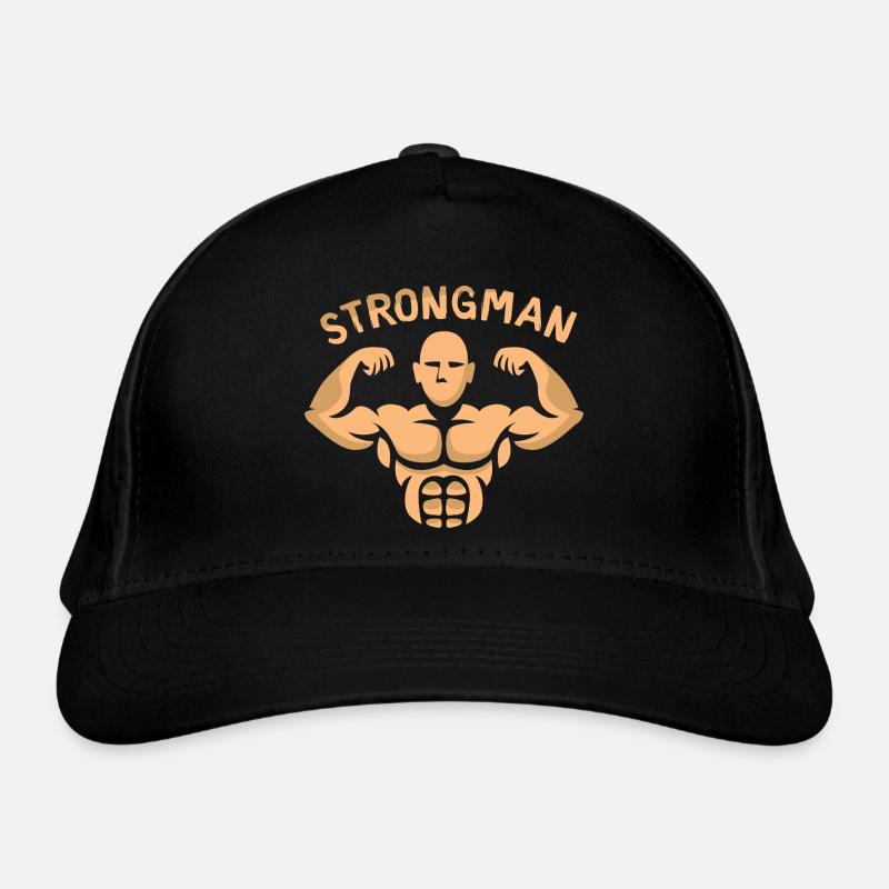 Strongman Bodybuilder – Strength & Muscle Power Organic Baseball Cap