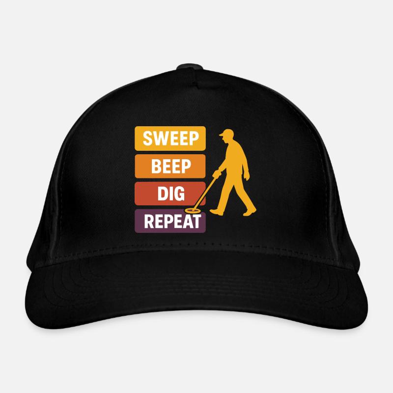 Sweep Beep Dig Repeat Metal Detecting Organic Baseball Cap