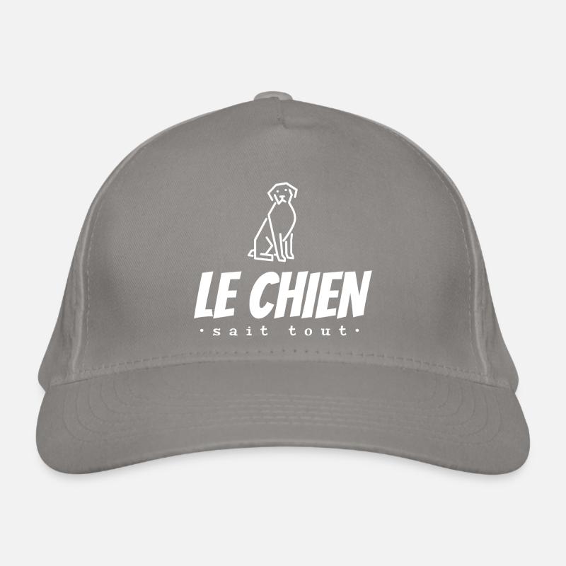 The dog knows everything Organic Baseball Cap