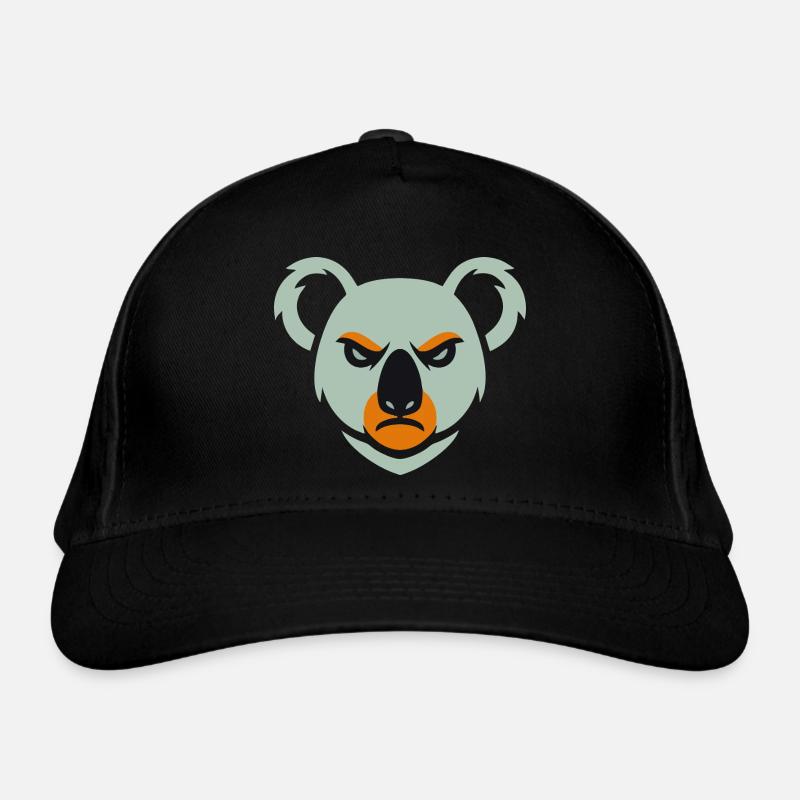 Wütender Koala Blick Bio-Baseballkappe