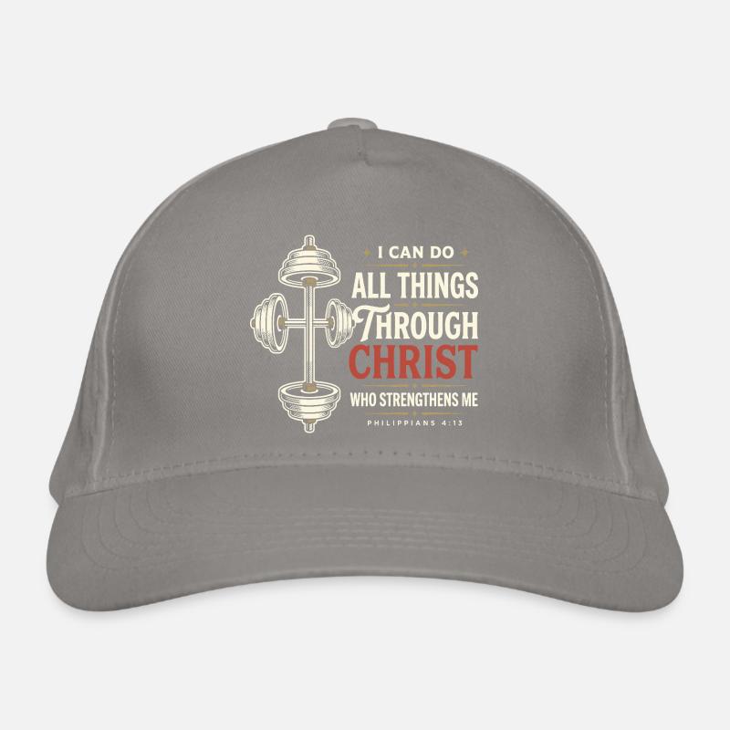 Puissance chrétienne Philippiens 4:13 Casquette classique bio