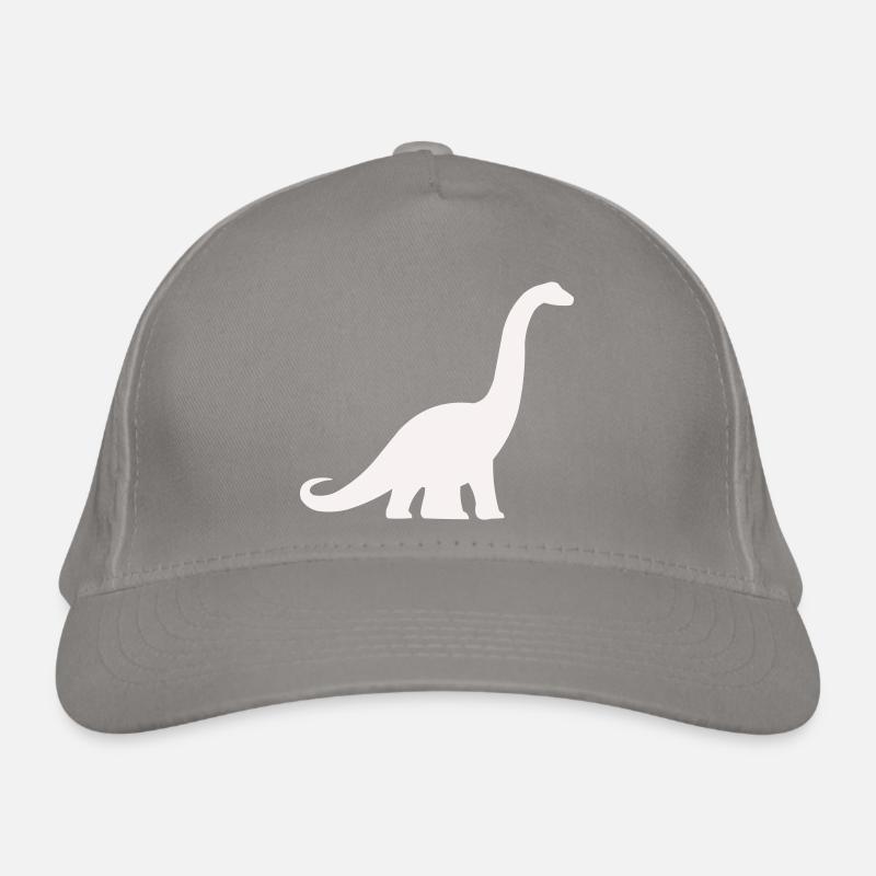 Silhouette de dinosaure à long cou Casquette classique bio