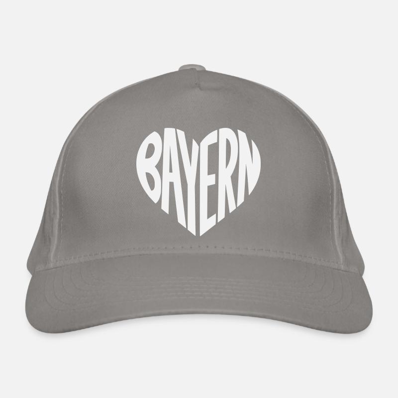 Bayern Herz Typografie Bio-Baseballkappe