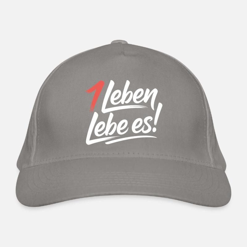 Achtsam leben Bio-Baseballkappe