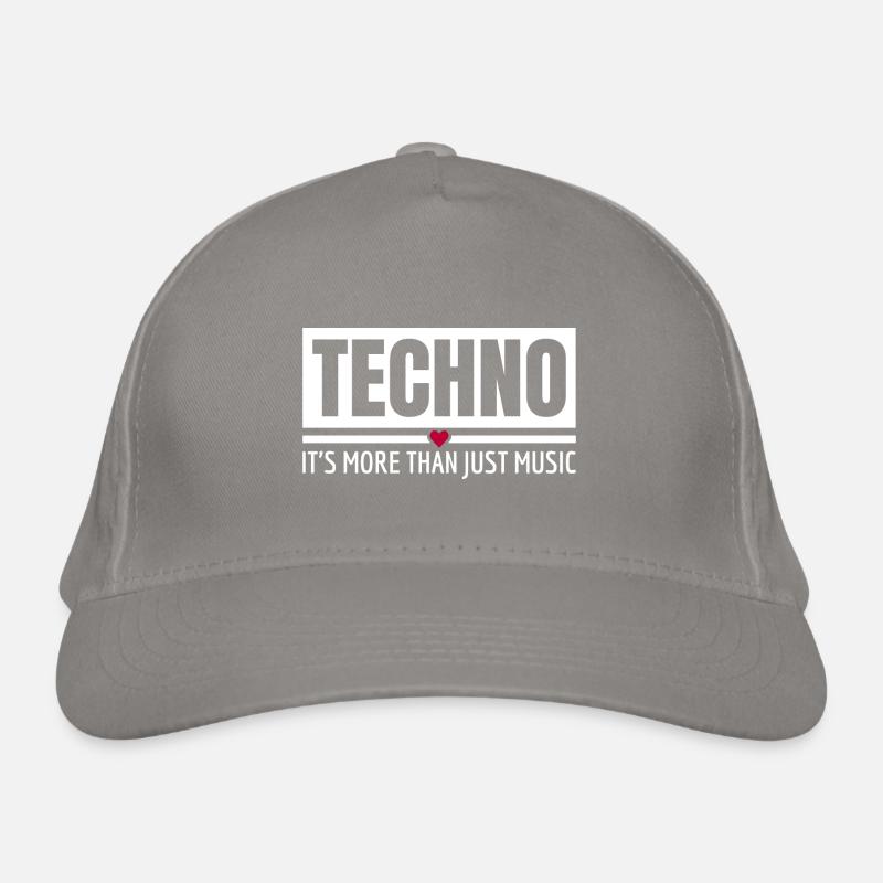 Techno It's More Than Just Music Techno Outfit Organic Baseball Cap