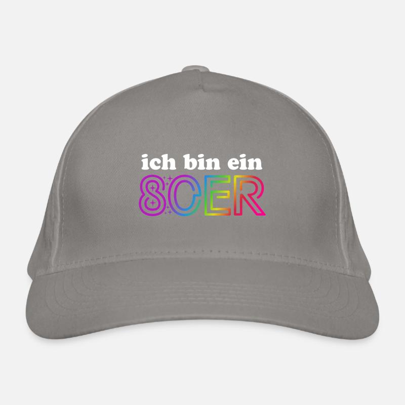 Ich bin ein 80er - bunter Regenbogen - Kostüm Bio-Baseballkappe