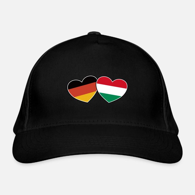 German Hungarian Friendship - Gift Organic Baseball Cap