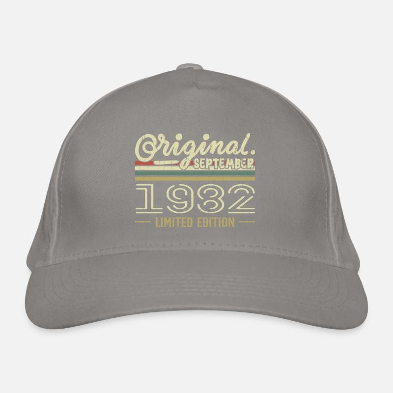 Septembre 1982 Cadeau Anniversaire September 1982 Casquette classique bio