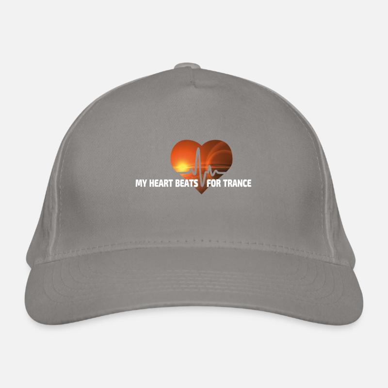 Mon cœur bat pour Trance Casquette classique bio