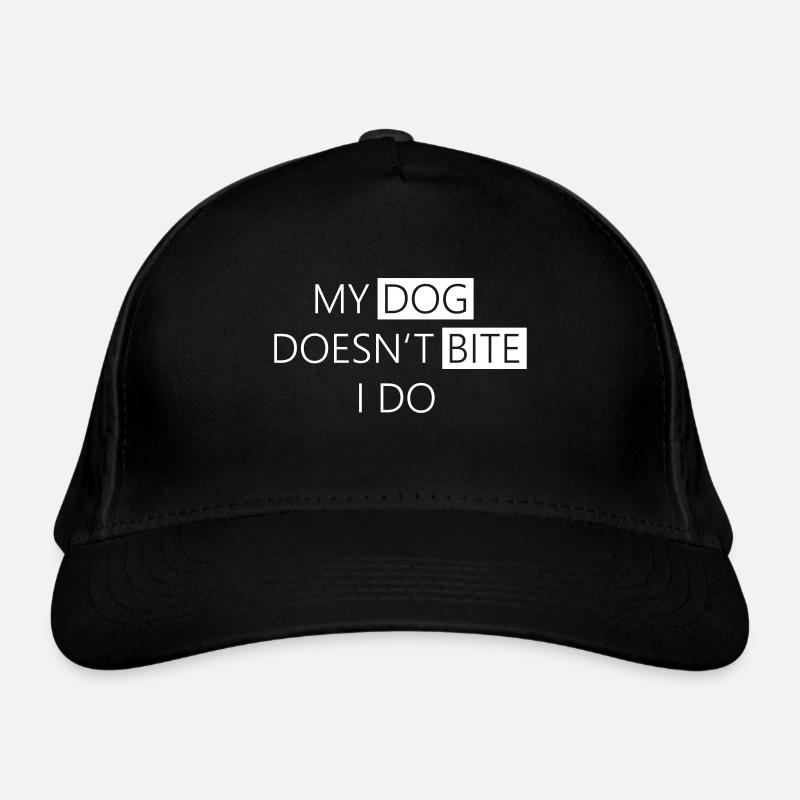 Lustiges Hunde Shirt - My dog doesn't bite Bio-Baseballkappe