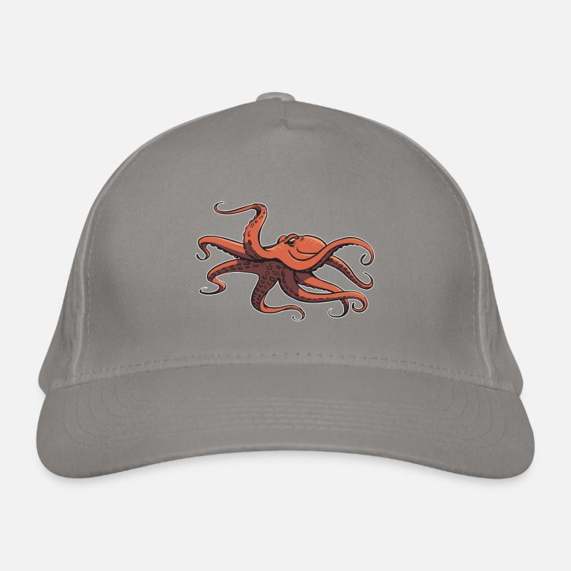 I like octopus - eight tentacles - squid Organic Baseball Cap