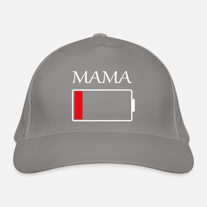 Mama battery empty Organic Baseball Cap