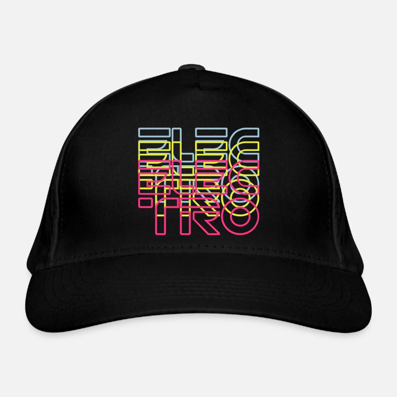 Electro typo Organic Baseball Cap