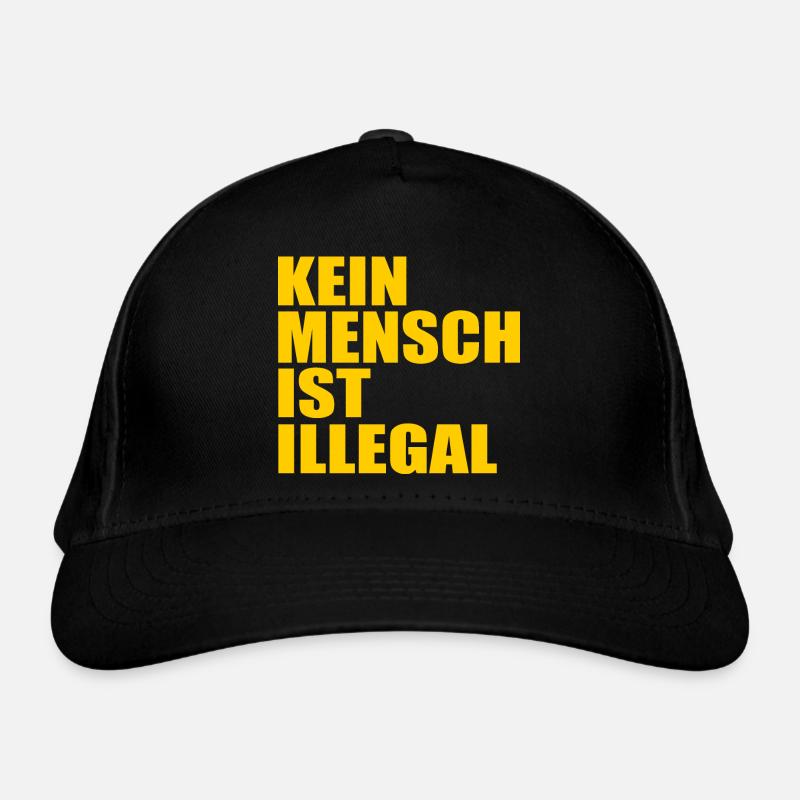 kein mensch ist illegal Bio-Baseballkappe