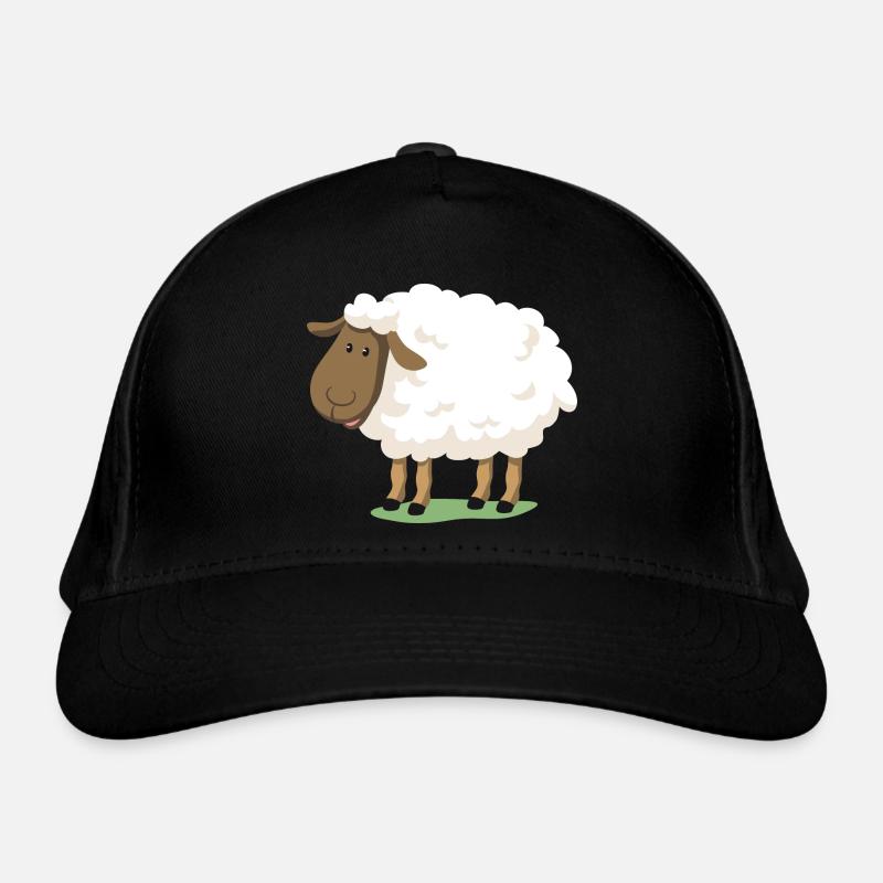 Sheep - Organic Baseball Cap - black