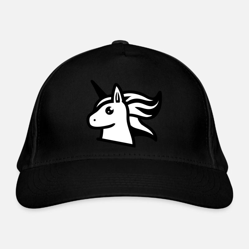 Cute comic-style unicorn Organic Baseball Cap