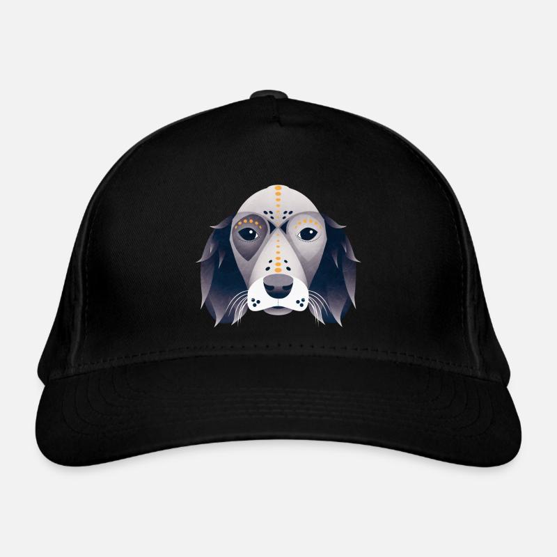 Stylized Dog Head Organic Baseball Cap
