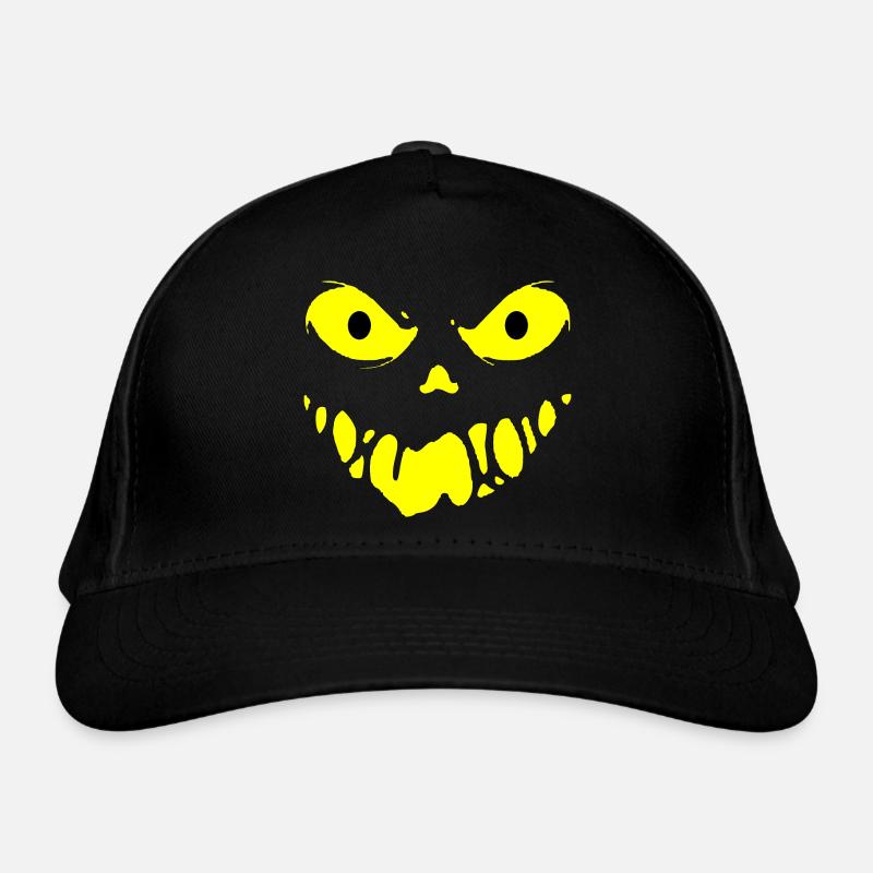 Visage maléfique - Casquette classique bio - noir