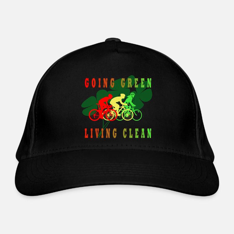I am ecological, I live cleanly Organic Baseball Cap