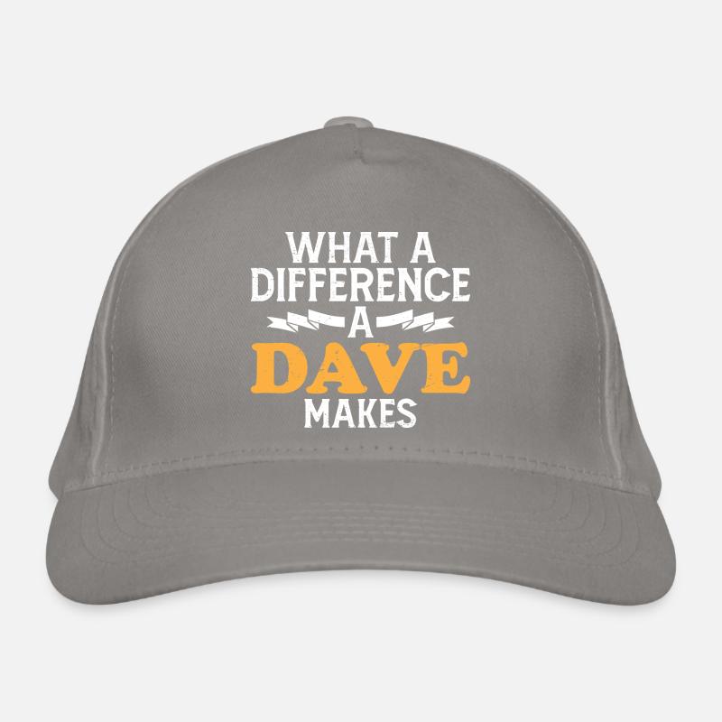 What A Difference A Dave Makes Organic Baseball Cap