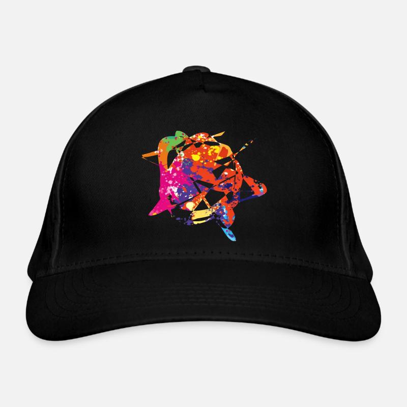 Géométrie et couleur Casquette classique bio