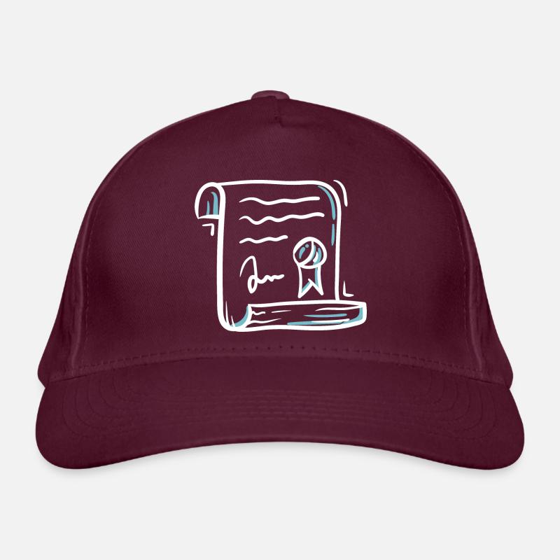 Certificat de diplôme Casquette classique bio