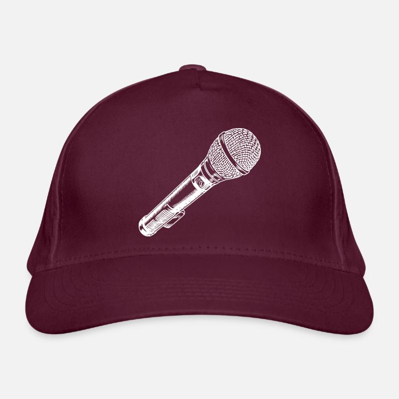 Microphone dessiné à la main Casquette classique bio