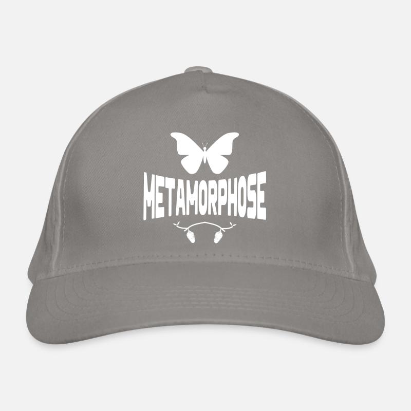 papillon, chrysalide, métamorphose, chenille Casquette classique bio