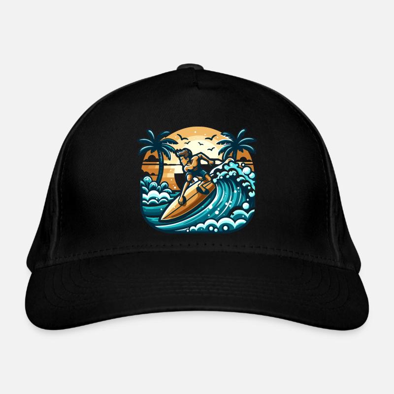 Surfer in Aktion Bio-Baseballkappe