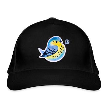 Meise - Bio-Baseballkappe - Schwarz - Vorne
