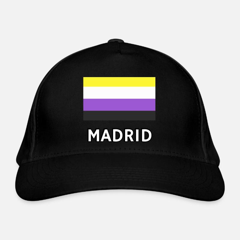 Non binary Pride Flag Madrid Organic Baseball Cap