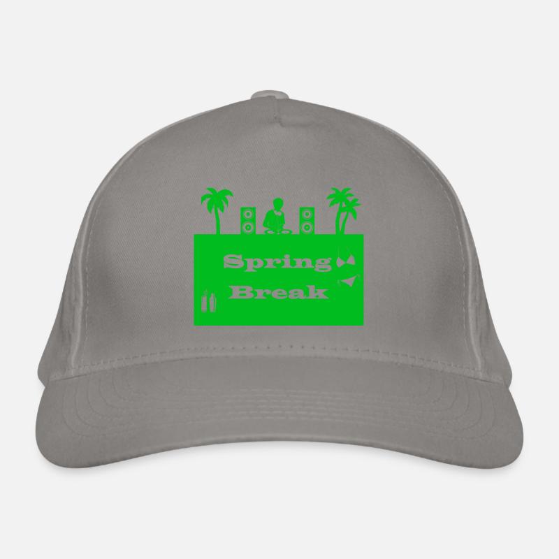 spring break vert Casquette classique bio
