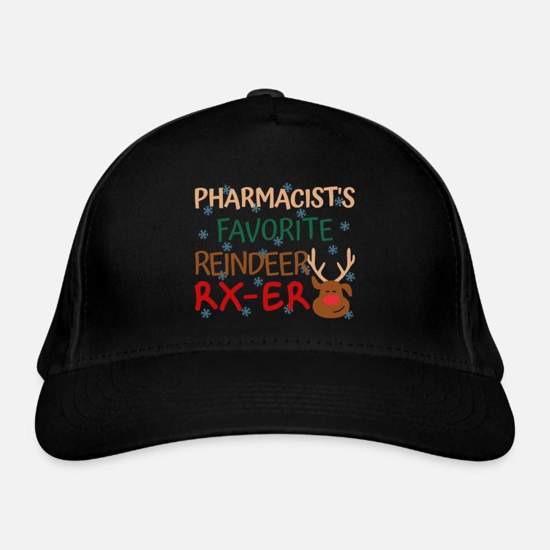 Pharmacist Weihnachten favorite Reindeer Bio-Baseballkappe