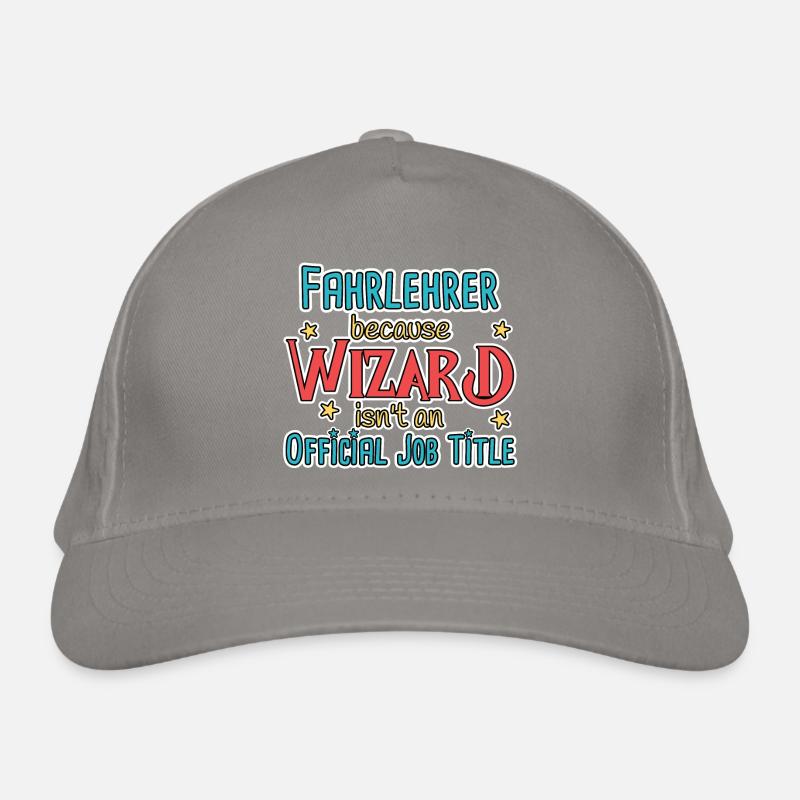 Instructeur de conduite Wizard Auto-école Casquette classique bio