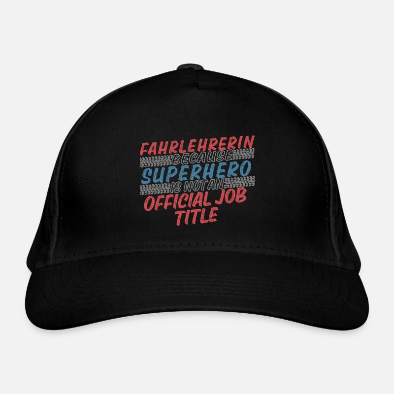 Instructeur de conduite Superhero Auto-école Casquette classique bio