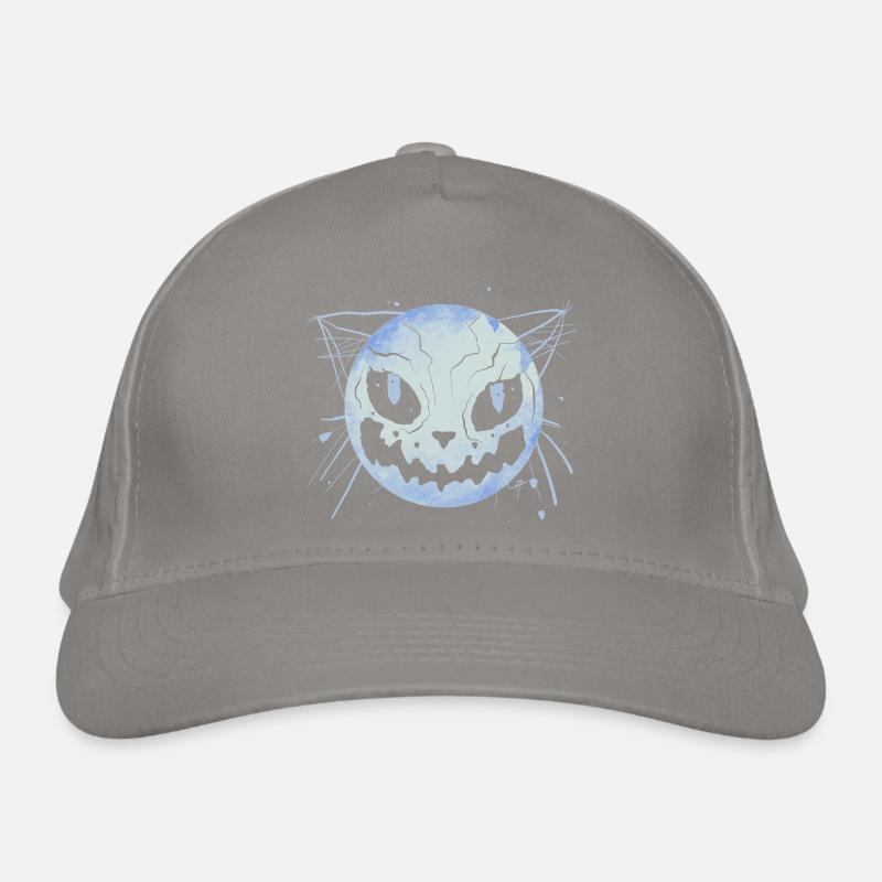 Cats Zombie Moon Organic Baseball Cap