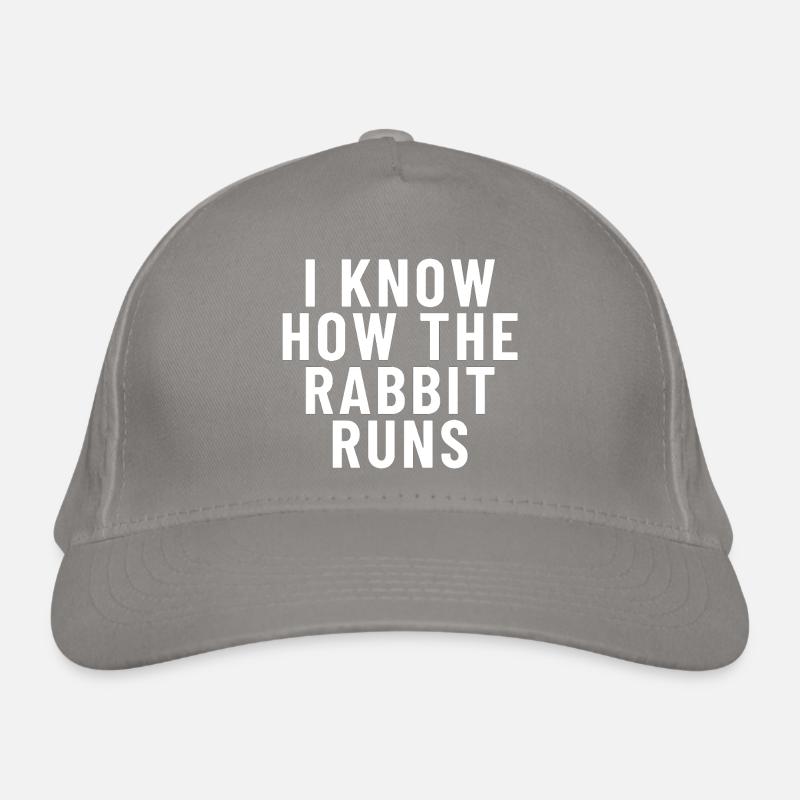 I Know How The Rabbit Runs Denglish Bio-Baseballkappe
