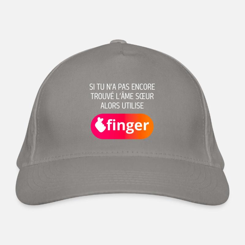 Fingeranwendung Bio-Baseballkappe