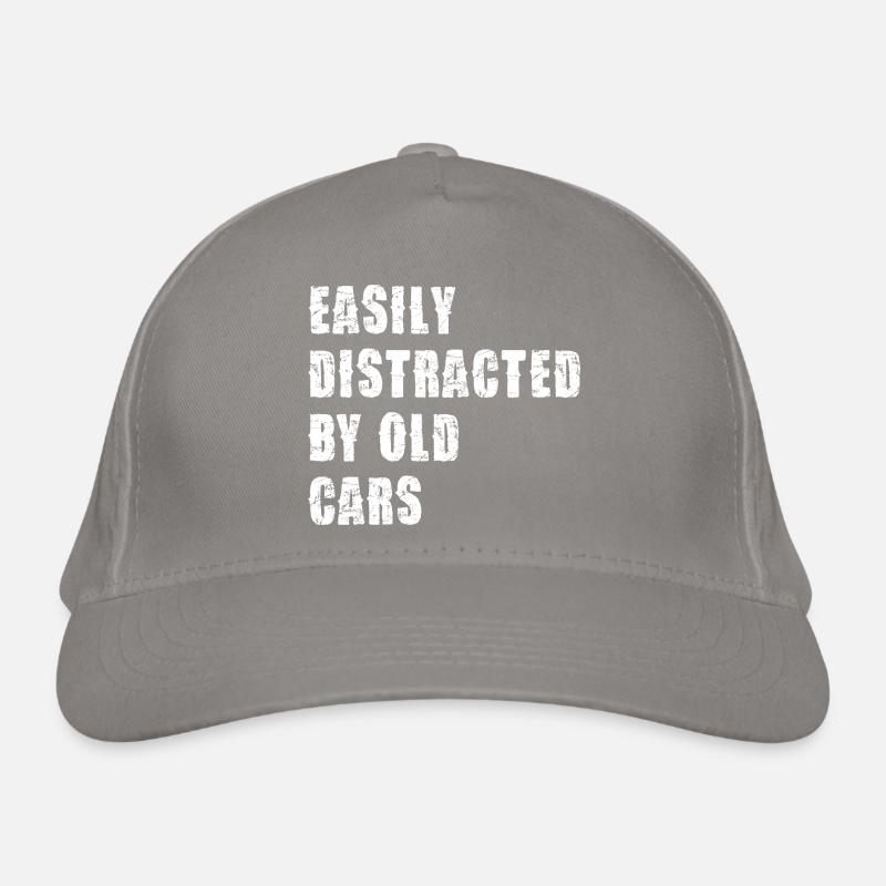 Distrait par de vieilles voitures Casquette classique bio